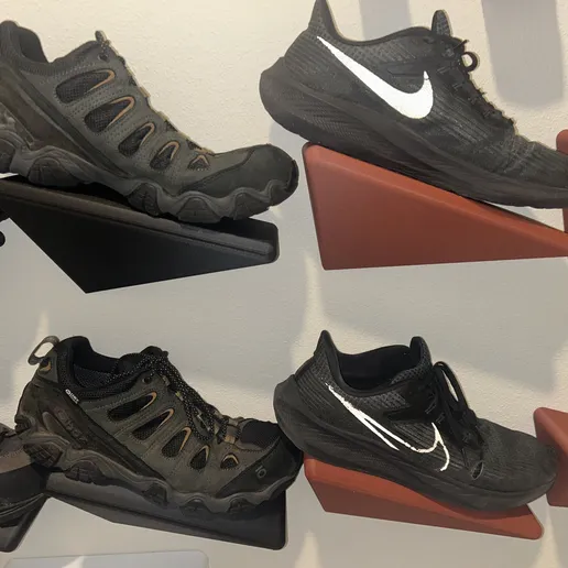 solid wall mount shoe display.webp
