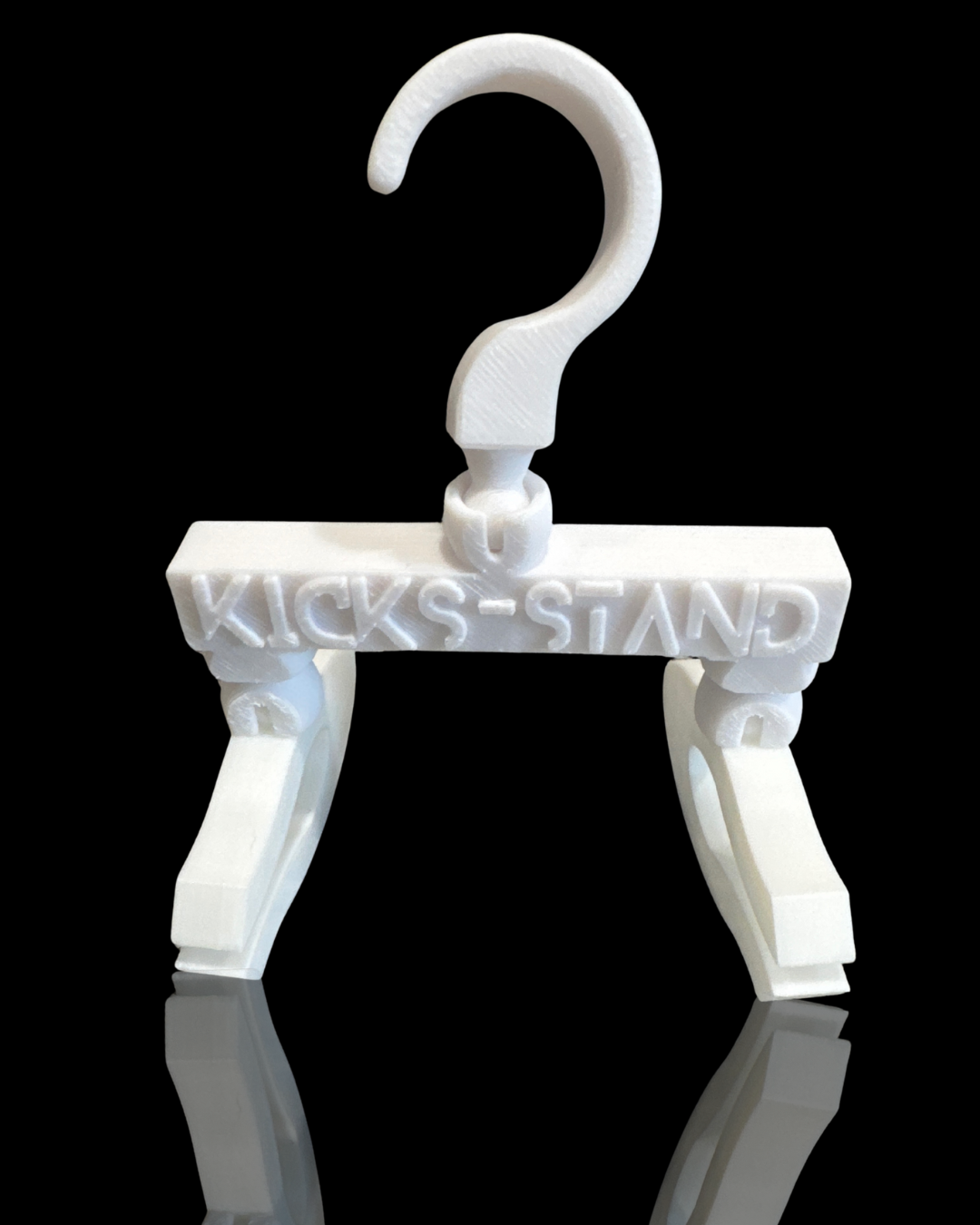 Kicks-Stand 4.0 sneaker display stand with 3D ball joint rotation, modular shoe holder for collectors, creators, and TikTok setups